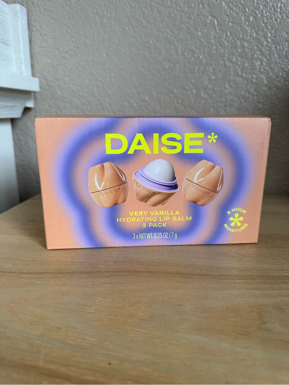 DAISE Very Vanilla Hydrating Lip Balm 3-Pack NIB Sealed